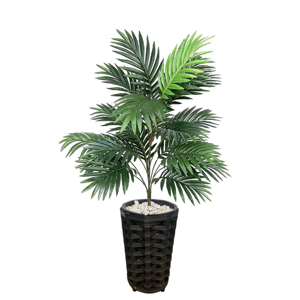 Planta Artificial Palmeira E Vaso Decorativo Grande - Escorrega o Preço