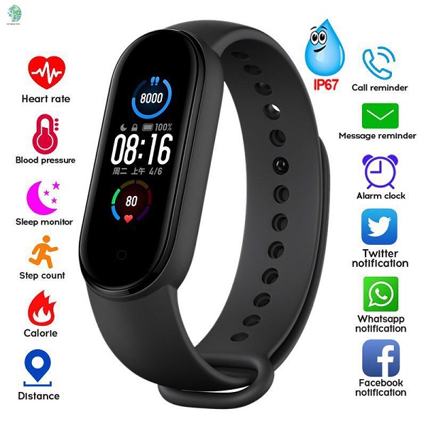 Relógio Inteligente Bluetooth MI5/MI6 Smartwatch Esportivo MI7 MI8 em Oferta na Shopee