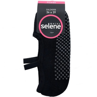 meia sapatilha Selene esportiva antiderrapante pilates algodão cotton 7850 em Oferta na Shopee