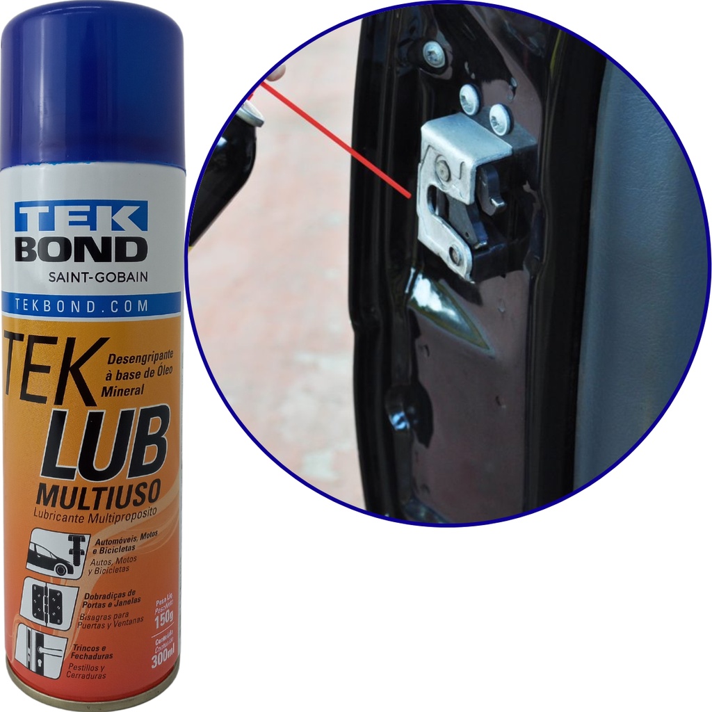Desengripante Anti Ferrugem Tek Lub Multiuso Tekbond 300ml - Spare Parts and Accessories for Vehicles