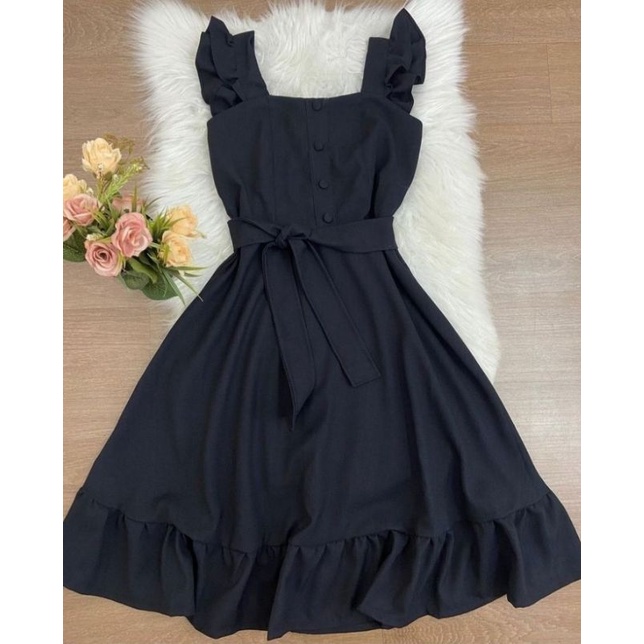 Vestido Midi Preto Shopee Brasil