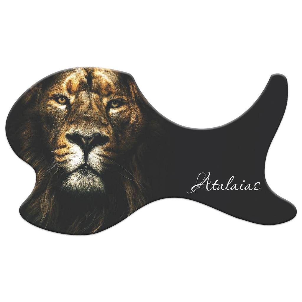 Adesivo Escudo De Violão Temático Leão Atalaias Resinado