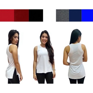 Regata feminina fitness blusa tapa bumbum camiseta conforto