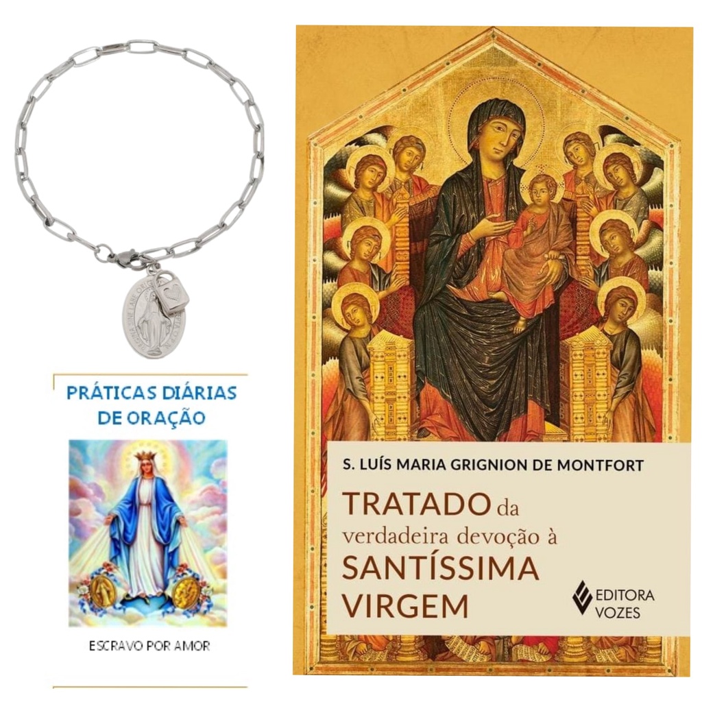 Tratado da verdadeira devoção à Santíssima Virgem - Pulseira Cadeia De Consagração Nossa Senhora Tratado São Luís Maria Grignion de Montfort, devoto à Virgem Maria em Oferta na Shopee