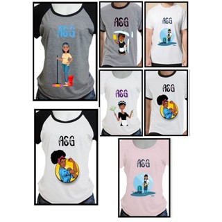 camiseta auxiliar de servicos gerais asg