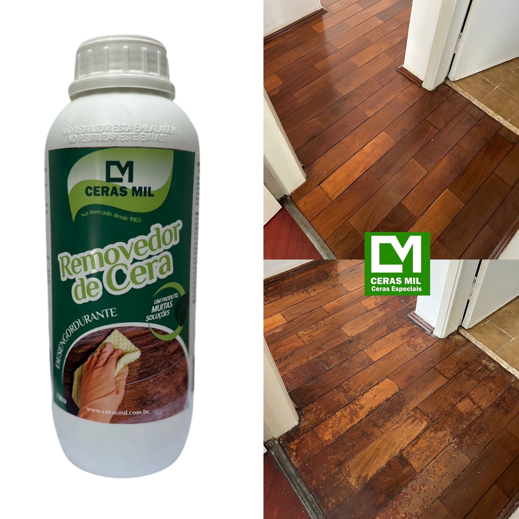 Removedor concentrado de ceras liquidas para todos os topos de piso Ceras Mil em Oferta na Shopee