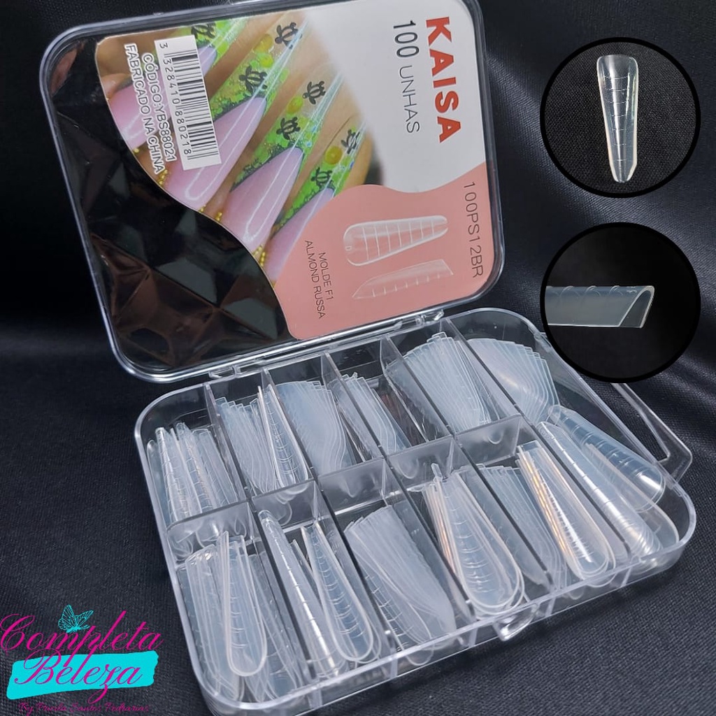 Molde F1 Formato Almond Russa 100 peças - Kaisa em Oferta na Shopee