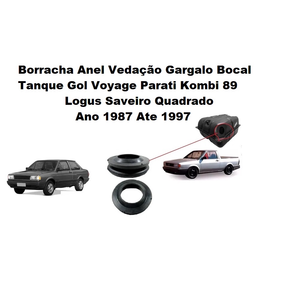 Borracha Anel Vedação Gargalo Bocal Tanque Kombi 89 Logus