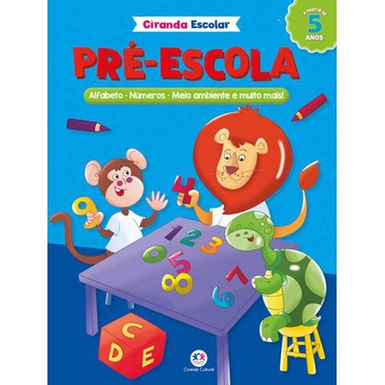 Livro Escolar Pré Escola Alfabeto - Número - Meio Ambiente Ciranda