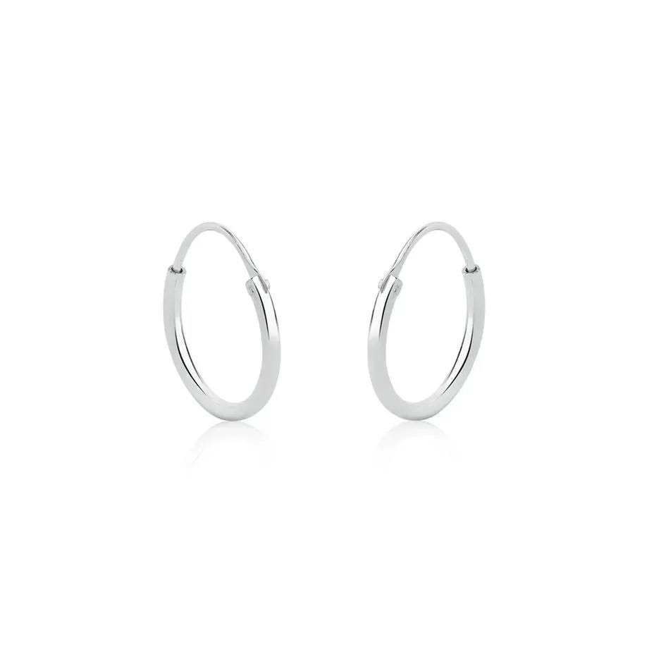 Brinco de Argola Prata 925 Legítima 8mm Argolinha