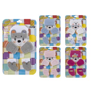 Kit 03 peças Meia + Luva + Touca para Bebê Recém Nascido 0 a 03 meses Maternidade Enxoval Fofurinha - PRONTA ENTREGA