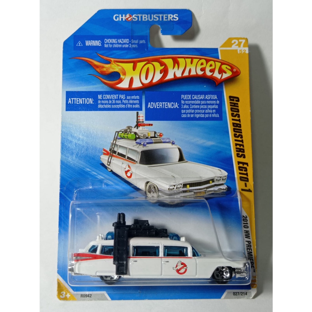 Ecto Ghostbusters Caça Fantasmas Hot Wheels 1/64 temático