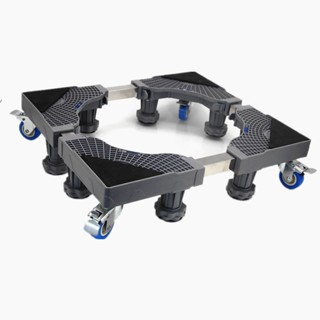 Suporte Máquina Lavar Geladeira Fogão Base Carrinho com Kit de chaves e nível