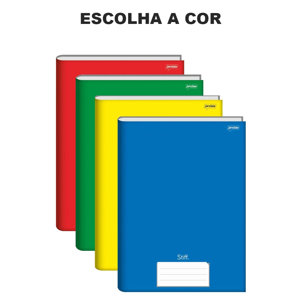 Caderno Brochura Capa Dura Tamanho 1/4 - 96 Folhas - Jandaia (Escolha a ...