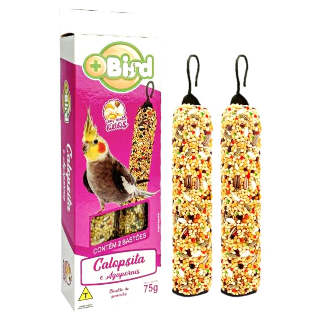 Ração Para Calopsita Agapornis 2 Bastões Mais Bird Com Mel e Ovos 75g em Oferta na Shopee