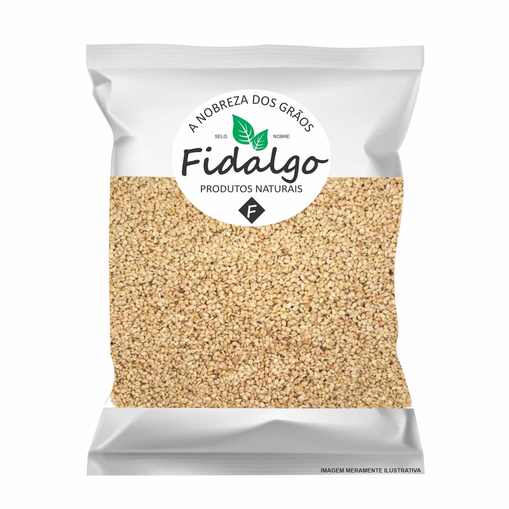 Gergelim Natural com Casca qualidade premium 500g - 1kg
