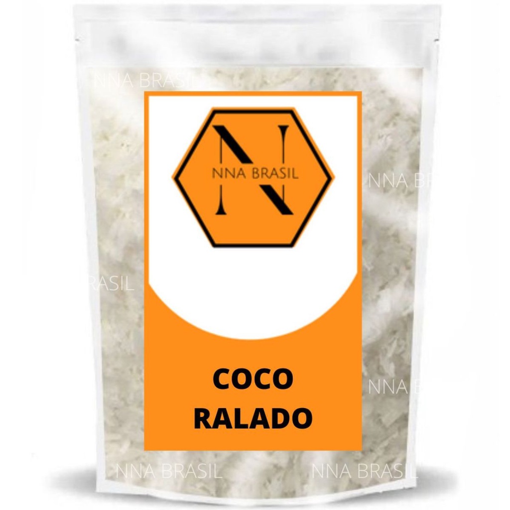 Coco Ralado  Fino  Sem Açúcar 1kg - Nna Brasil