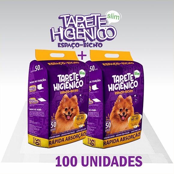 Tapete Higiênico Espaço De Bicho 100 un Envio Imediato — imagem 2 de 2