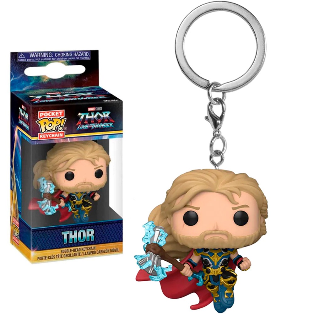 CHAVEIRO FUNKO POP KEYCHAIN MARVEL THOR: LOVE AND THUNDER - THOR NOVO ORIGINAL