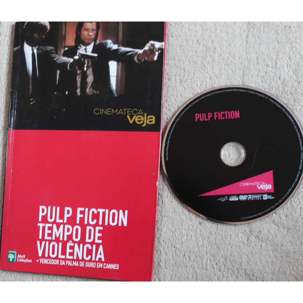 DVD FILME - Pulp Fiction coleção CINEMATECA VEJA - Usado