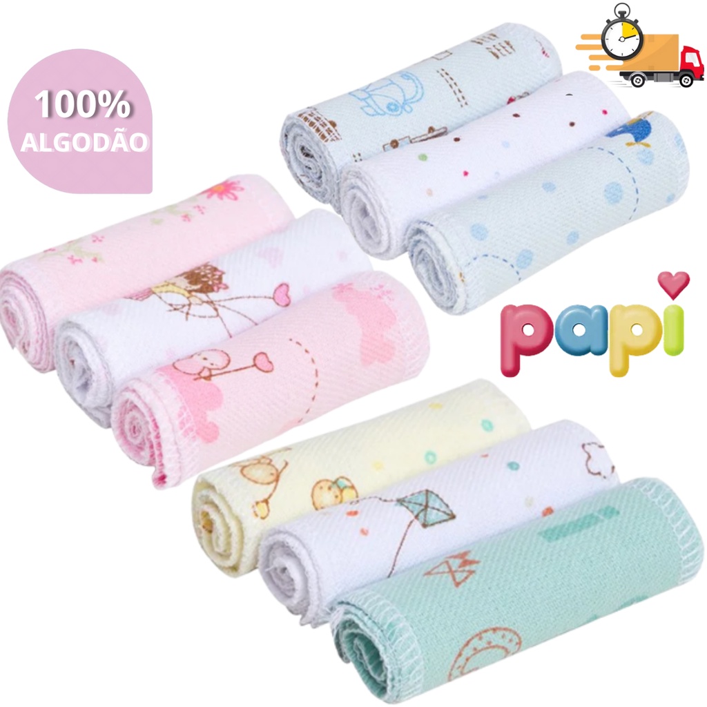 Kit 3 Faixa Umbilical de umbigo Enxoval Recem Nascido 100% Algodão.