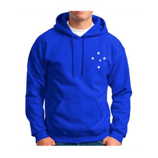 Moletom Cruzeiro Estrelas Blusa de Frio CFC Casaco Esportivo Time de Futebol