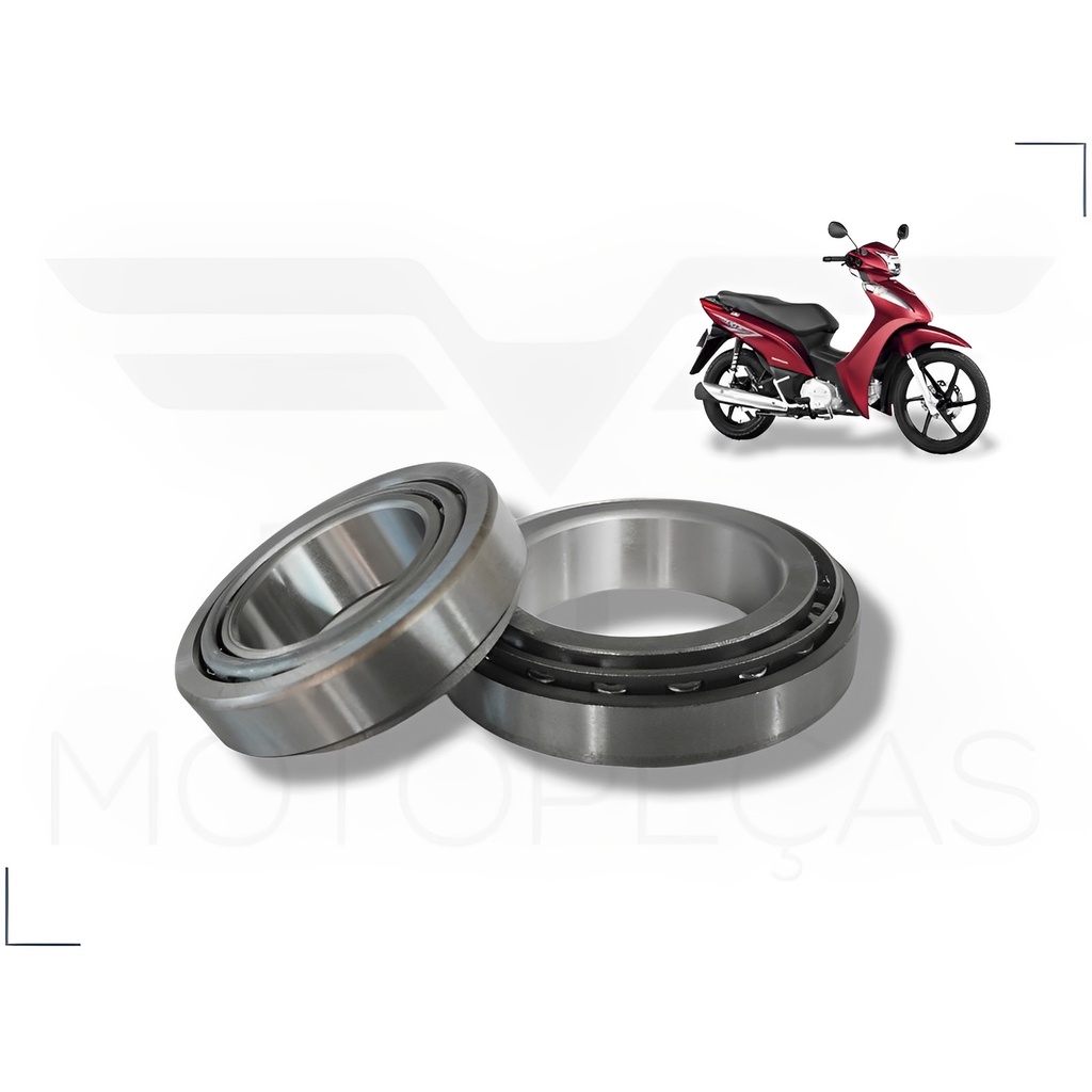 Rolamento Caixa de Direção Conica Moto HONDA BIZ 125 KS ES EX - Ano 2006 2007 2008 2009 2010 2011 2012 2013 2014 2015