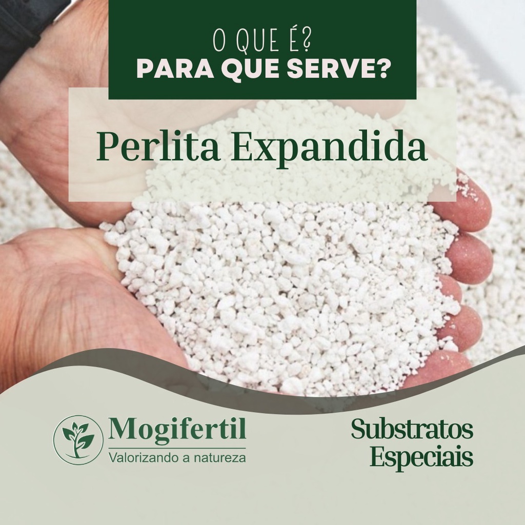 Perlita expandida cultivo germinação grow 20 , 50 ou 100 litros