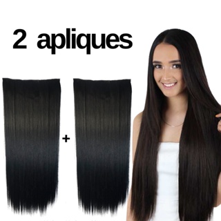 Kit 2 Apliques Tic Tac Idêntico Ao Humano Extensão De Cabelo Envio Imediato em Oferta na Shopee