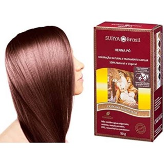 Henna Surya Pó Castanho Acinzentado 50gr.