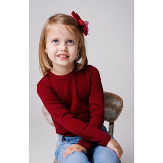 Blusa Manga Longa Menina Infantil 1-2-3