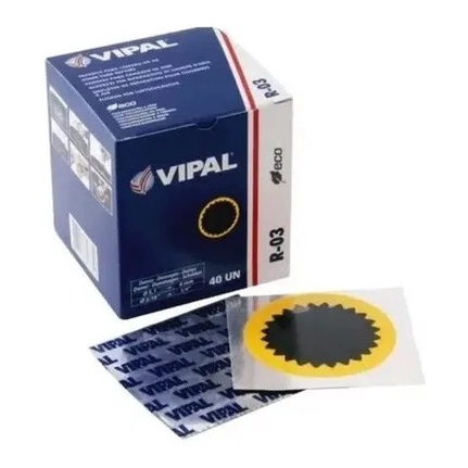 Remendo A Frio R-03 60mm - Caixa Com 65 Peças - Vipal