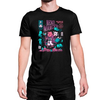Camiseta Nekomancia Neko Mancer Gatinho Gato Mago Raise