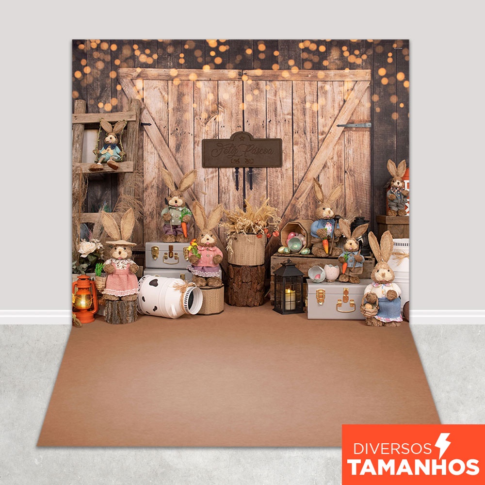 Fundo Fotográfico Feliz Páscoa Em Tecido PCA-217 em Oferta na Shopee