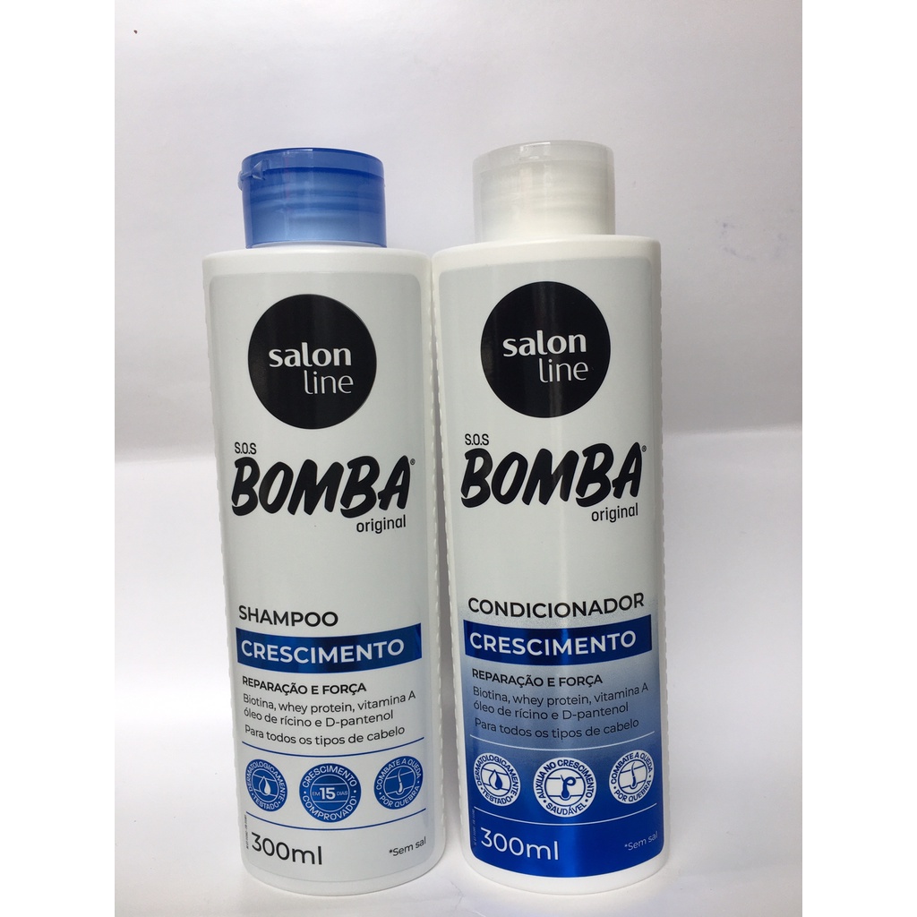 SOS bomba original salon line shampoo/condicionador - unidade