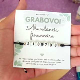 Pulseiras GRABOVOI códigos mágicos regulavel fecho macramê em Oferta na Shopee