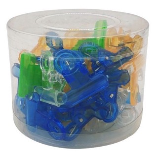 Kit 24 Presilhas 31mm Curvatura C Transp Acrilica Colorido em Oferta na Shopee