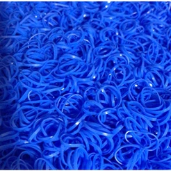 Elástico fino de silicone Azul Escuro
