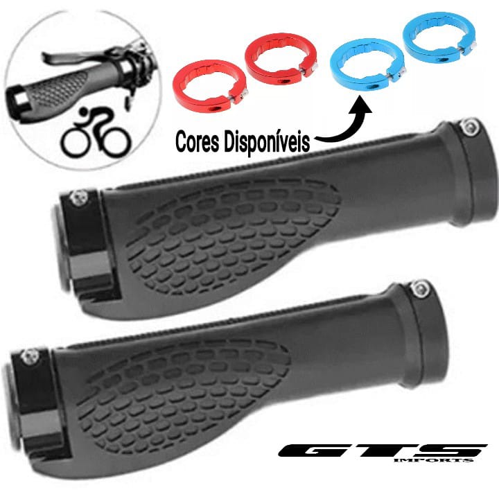 Manopla Punho Anatômico C/ Trava Bike Bicicleta Ciclismo