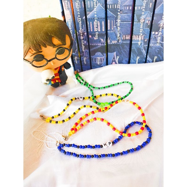 Strapphone Harry Potter - casas- sonserina- lufalufa - sonserina - corvinal para celular