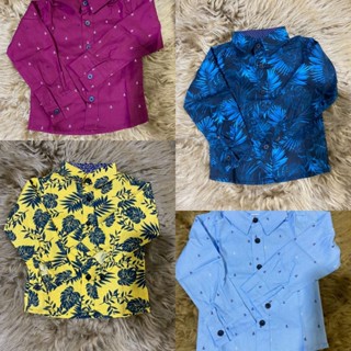CAMISA SOCIAL INFANTIL MANGA LONGA
