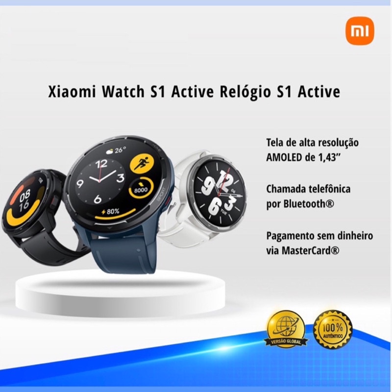 Smartwatch Relógio Inteligente Xiaomi Redmi Watch 3 (Versão Global)  (Branco)