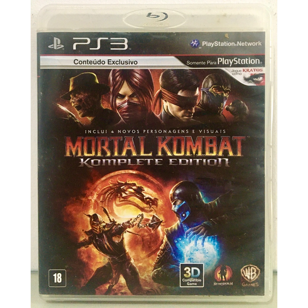 Jogo Mortal Kombat Ps3 Jogo Luta Mortal Kombat Komplete Edition Midia ...