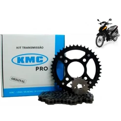 Kit Relação Transmissão Biz 100 2013/2015 Em Diante KMC PRO 881583 S/ Retentor