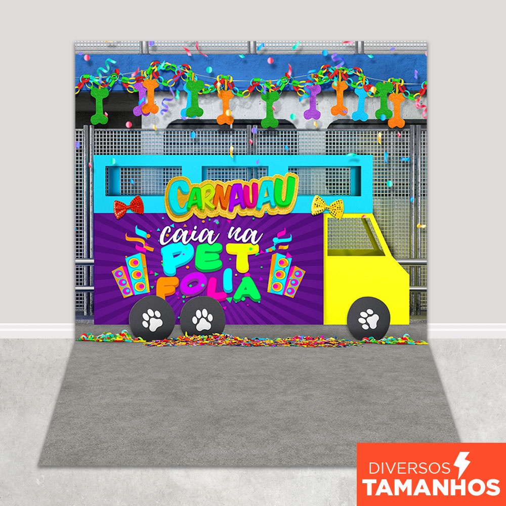 Fundo Fotográfico Trio Elétrico Pet Em Tecido 1,20x1,70m - PET-99