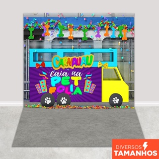 Fundo Fotográfico Trio Elétrico Pet Em Tecido 1,20x1,70m - PET-99 em Oferta na Shopee