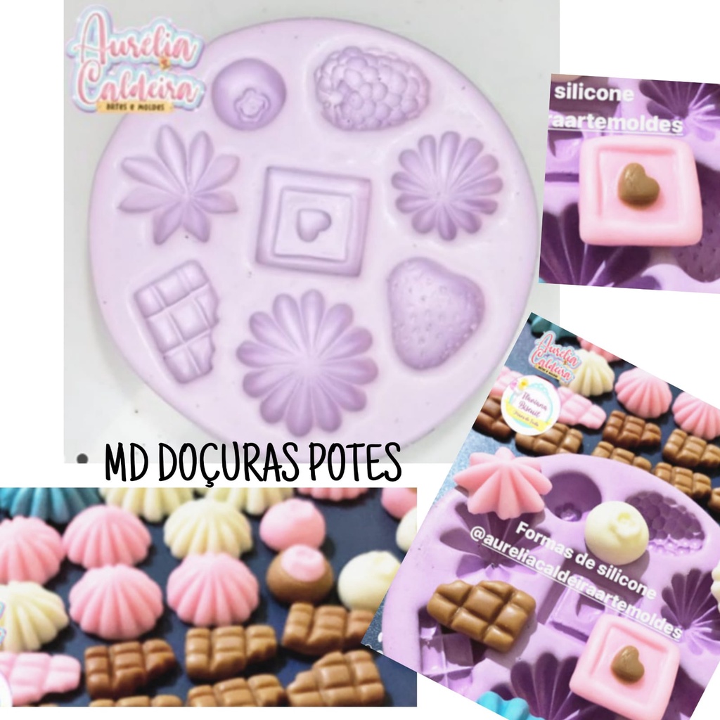 Molde silicone Doçuras Potes biscoito  Molde 10,5 cm de diametro  COZINHA *vide descrição