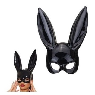 Máscara de Coelhinha Preta Ariana Grande Q21138 em Oferta na Shopee