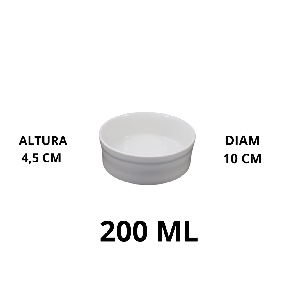 Comedouro Pequeno 200 Ml Branco Para Pet Aves Coelho