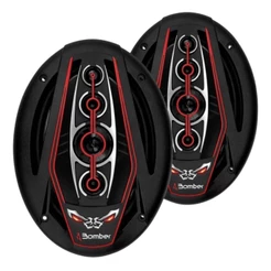 Par Alto Falante Pentaxial Bomber 6x9 Bicho Papão 350w Rms